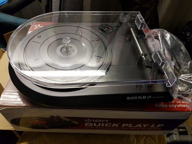 Preview of the first image of ION Quick Record player to convert to mp3 files.
