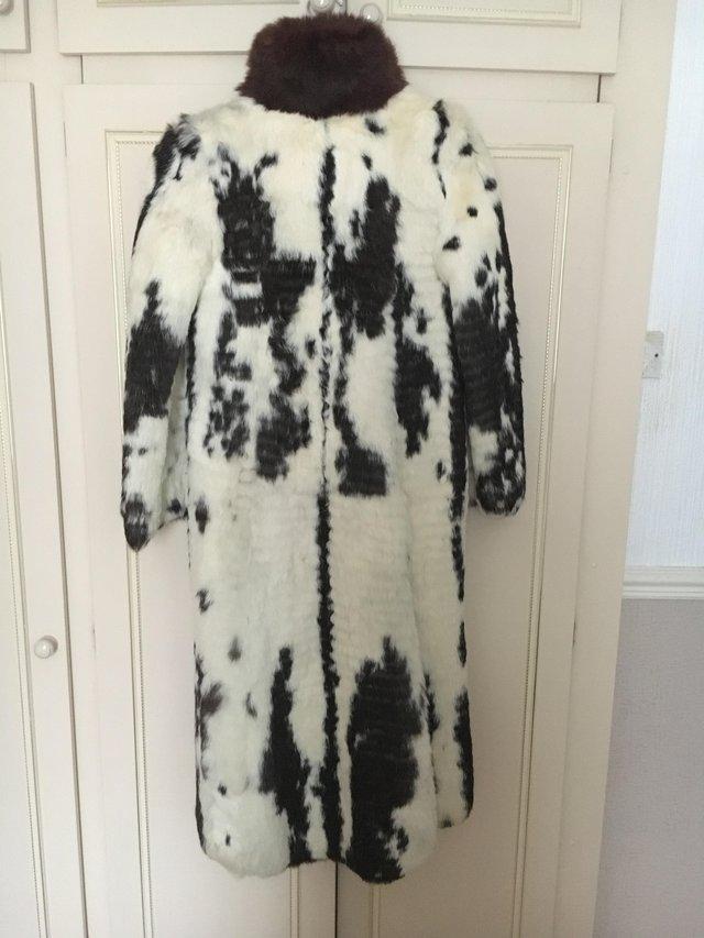 Preview of the first image of Real fur coney coat for sale beautiful colour.