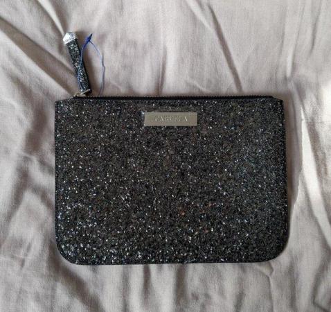 Image 1 of NEW Carvela KG Grey Glitter Sparkly Purse/Bag/Pouch