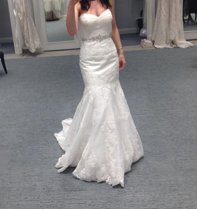 Preview of the first image of David's Bridal wedding gown.