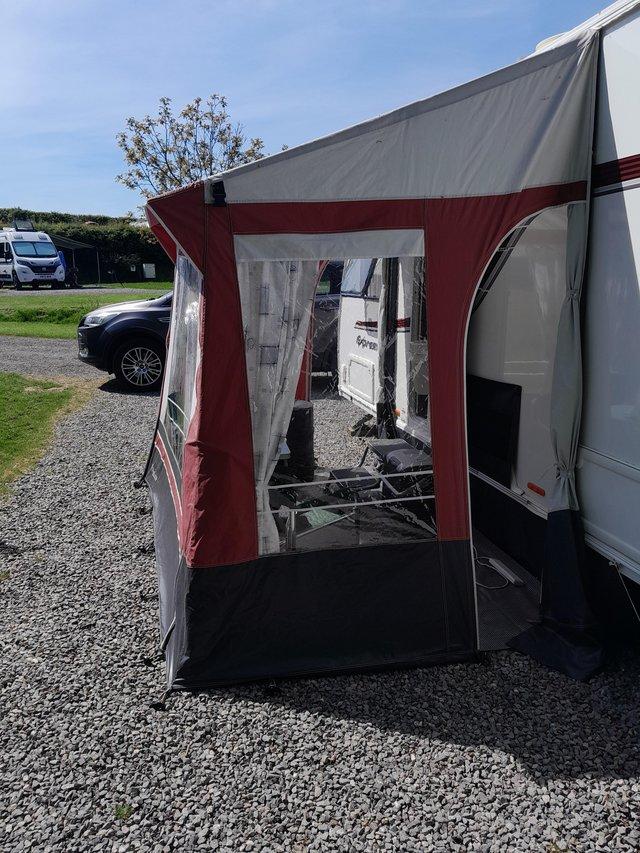 Preview of the first image of Nr porch awning withgroud sheet and curtains.