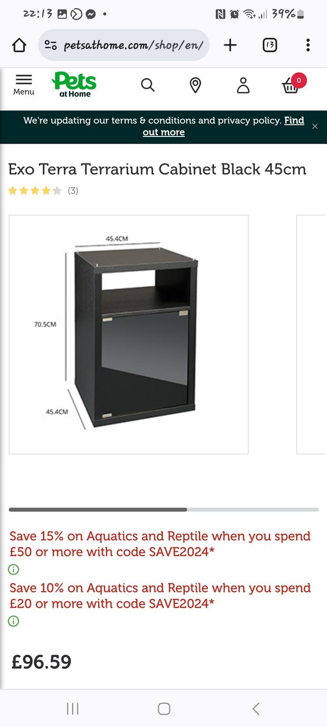 Exo Terra Cabinet Stand For