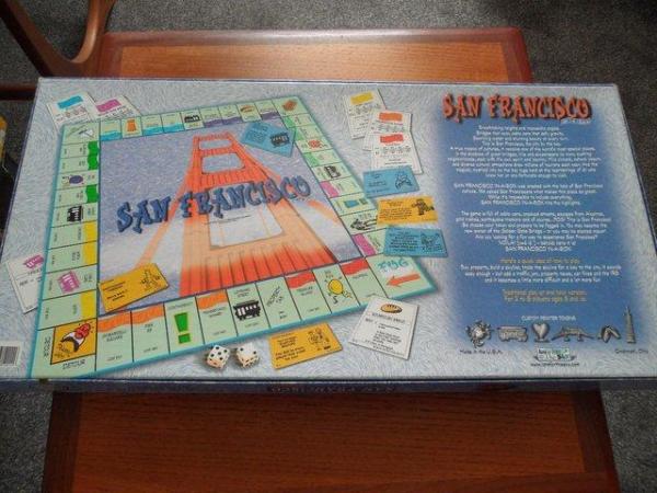 Image 2 of San Francisco Monopoly board Game