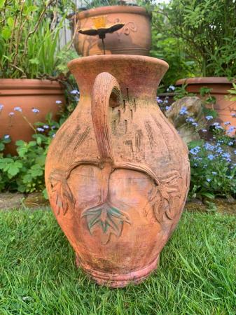 Image 3 of Terracotta urn/jug, decorative
