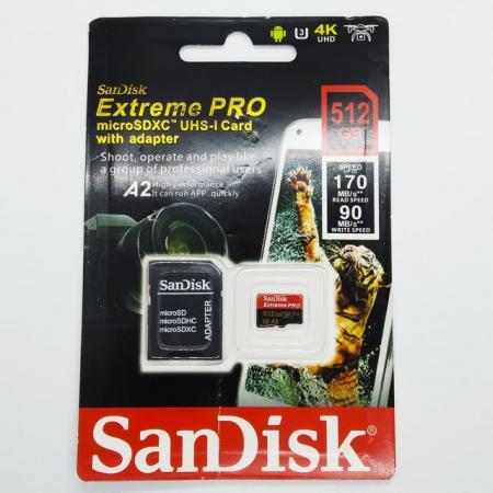 Image 1 of Sandisk 512GB Extreme Pro Micro SD Card