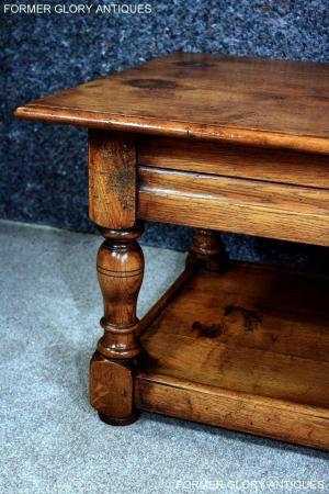 Image 15 of A TITCHMARSH & GOODWIN STYLE SOLID OAK POTBOARD COFFEE TABLE