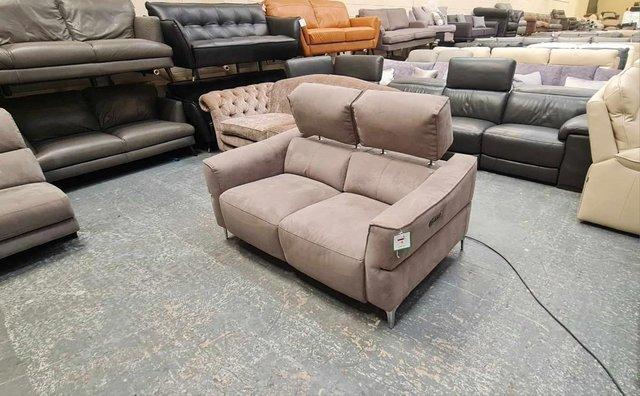 Image 4 of Dakota toronto charcoal fabric recliner 2 seater sofa