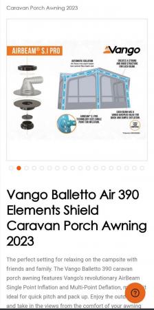 Image 6 of Vango Balletto Air 390 Elements Shield Porch Awning