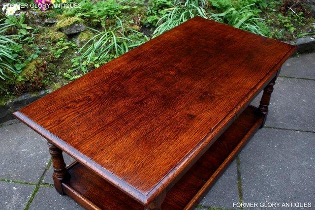 Image 99 of A TITCHMARSH AND GOODWIN STYLE OAK TWO DRAWER COFFEE TABLE