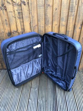 Image 2 of Pair of Large IT Blue Hard Shell Suitcases