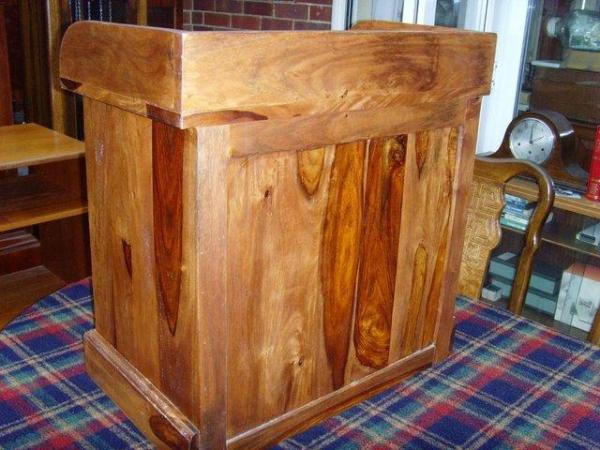 Image 1 of Solid wood cabinet with single shelf