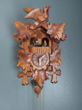Image 2 of Cuckoo clock, swiss made. Romance. Edelweiss