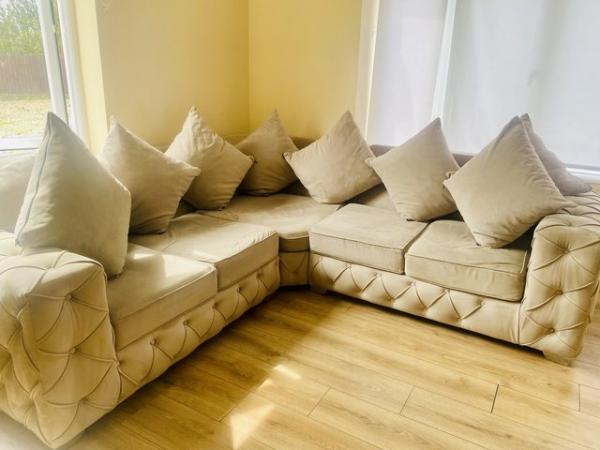 Image 1 of Sofa, L shape and a two seate