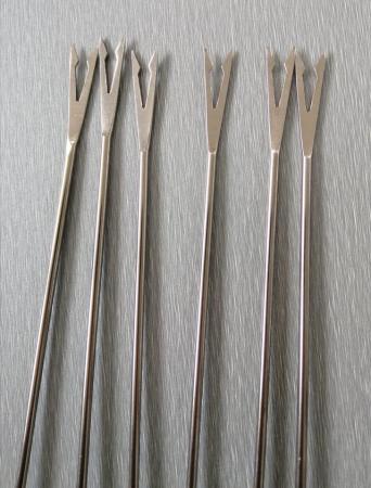 Image 4 of 2 Sets of Stainless Steel Fondue Forks/Skewers.