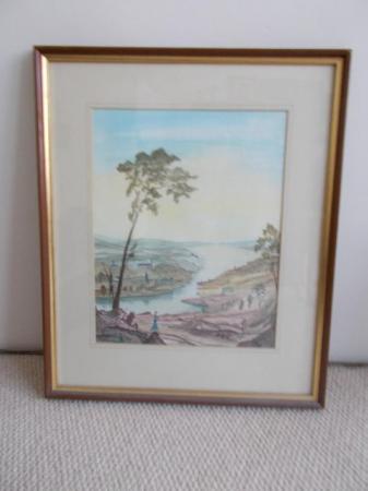 Image 2 of Watercolour original framed and glazed , Pastoral Landscape