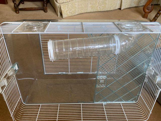 Preview of the first image of Hamster Cage. Large. 2 tiers. Pets At Home.