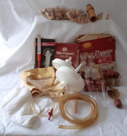 Image 3 of Wine making equipment with corking tool and several books
