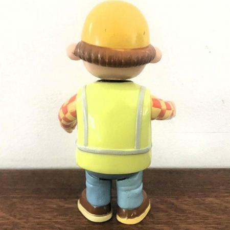 Image 3 of Bob The Builder (in hi-vis vest) poseable figure toy.