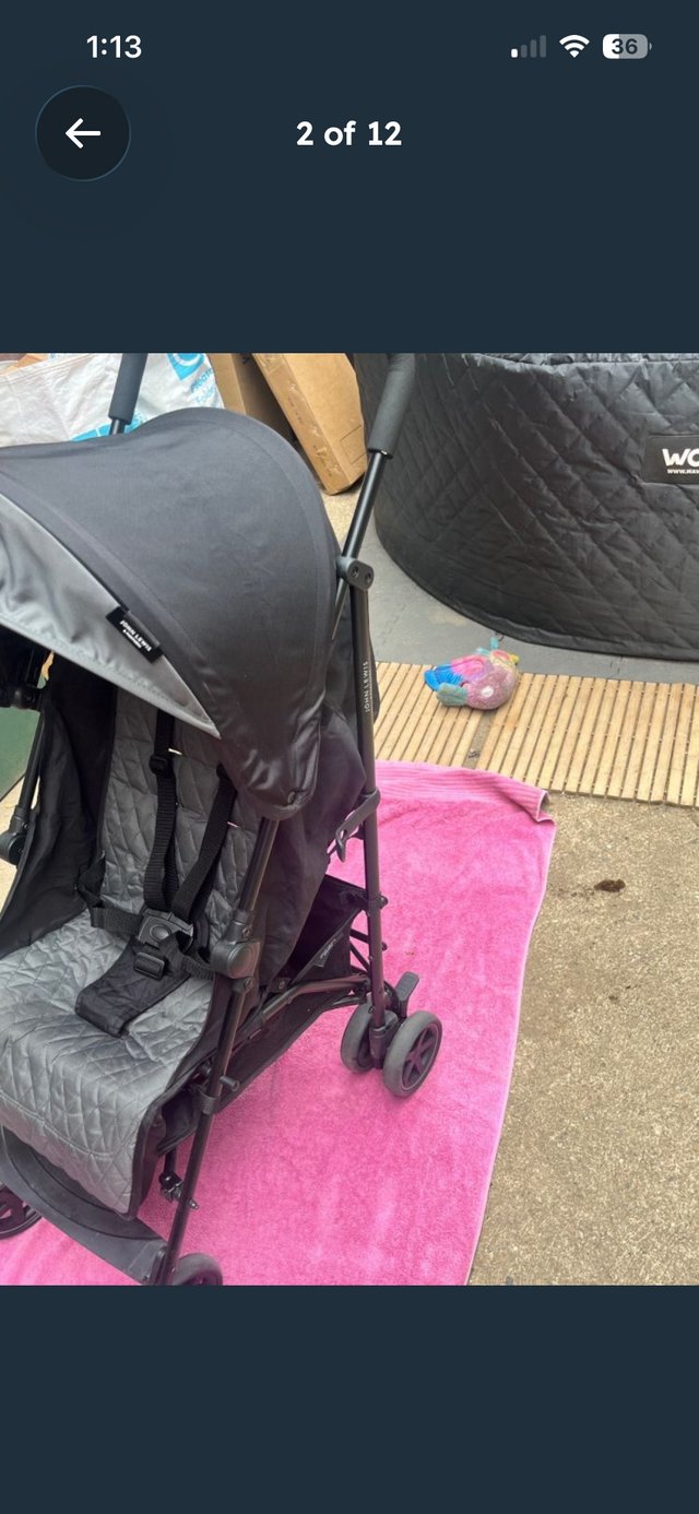 John Lewis stroller with footmuff and raincover