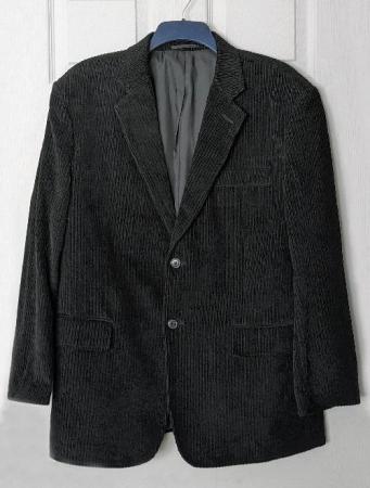 Image 1 of Smart Mens Black Corduroy Jacket - Size 40S    B29
