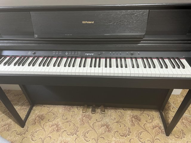 Preview of the first image of Roland LX705 Digital Upright Piano Charcoal Black LX 705.
