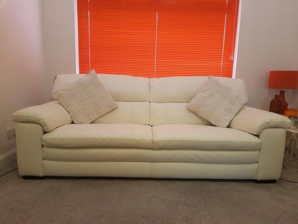 Image 1 of Cozee star white sofa bought from furniture village
