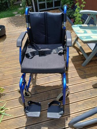 Image 1 of Wheelchair, good condition. Only used a few times. Buyer to