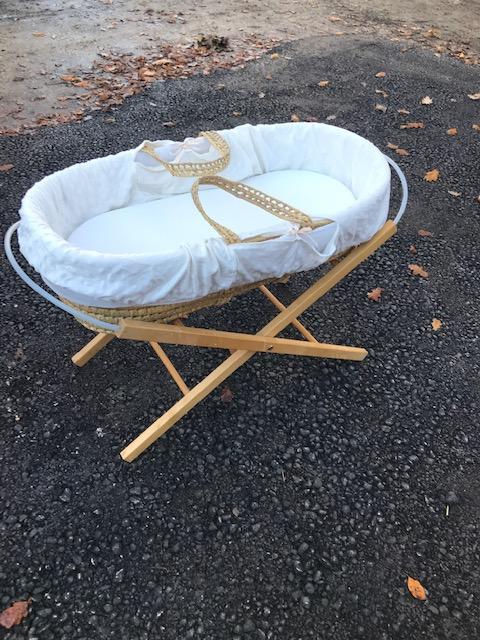 Preview of the first image of MOSES BASKET AND STAND EXTRA MATTRESS.