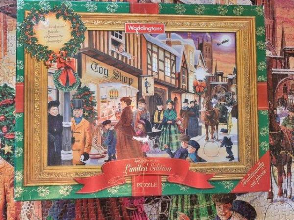 Image 3 of 1000 piece JIGSAW called THE NIGHT BEFORE CHRISTMAS BY WADDI