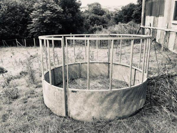 Image 1 of Galvanised ring feeder for cattle.,rarely used.