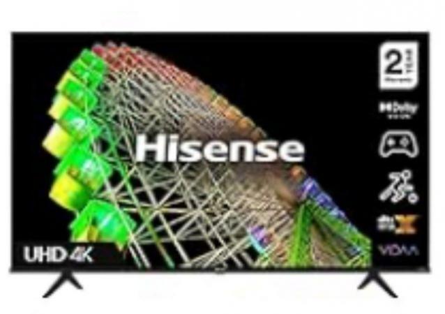 Image 3 of As New 4 k (UHD) Hisense Smart 50 inch TV with Dolby vision