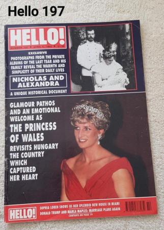 Image 1 of Hello Magazine 197 -Diana in Hungary.Nicholas Tsar &Alex'dra
