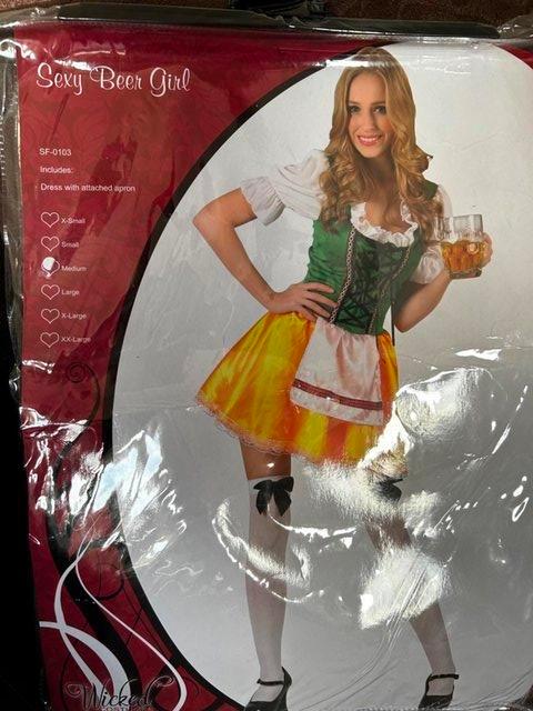 Preview of the first image of Ladies sexy Oktoberfest Bavarian fancy dress size M.