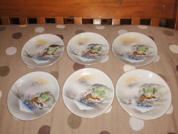 Image 3 of Lithophane Giesha 20 piece Porcelain tea set.
