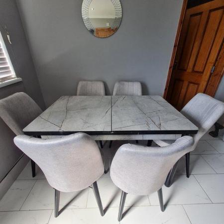 Image 3 of NEW dining table with six chairs