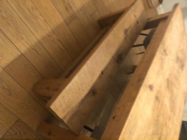 Image 1 of dining table with 2 benches
