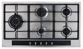 Preview of the first image of CDA 90CM S/S 5 BURNER GAS HOB-WOK-SIDE BURNER-CAST IRON.