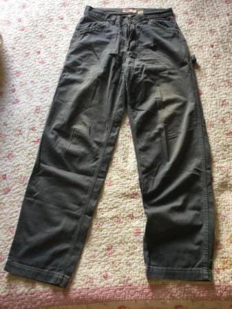 Image 5 of Men’s OLD NAVY Charcoal Utility Trousers, W33 L33 1/2