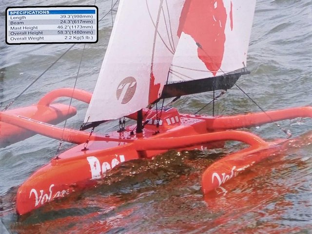 Preview of the first image of Thunder Tiger Volans Racing Model Catamaran.