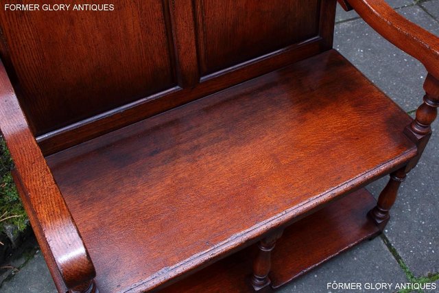 Image 54 of A TITCHMARSH AND GOODWIN TAVERN SEAT HALL SETTLE BENCH PEW