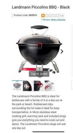 Image 1 of Brand New Landmann Piccolino barbecue
