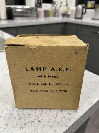 Image 2 of World war 2 , ARP lamp with box