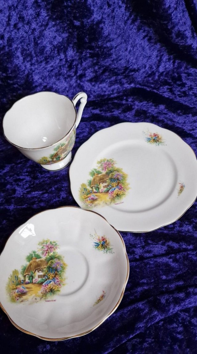 Preview of the first image of Vintage Queen Anne Homestead | Tudor Cottage tea set..