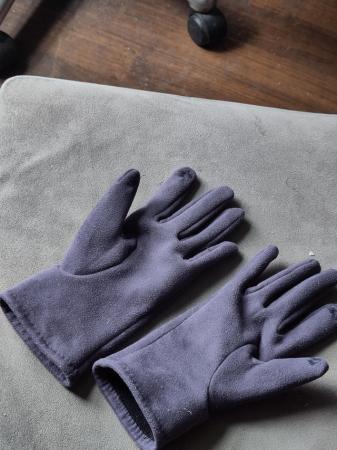 Image 1 of Purple Gloves - Super Soft About Medium Sized- Clean And In