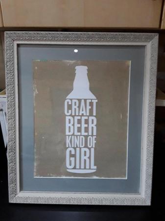 Image 1 of Craft Beer Kind of Girl Framed Picture