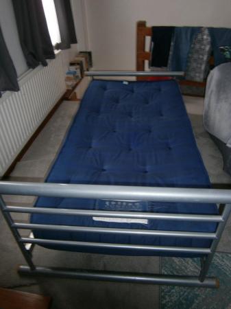 Image 3 of Single steel bed with mattress