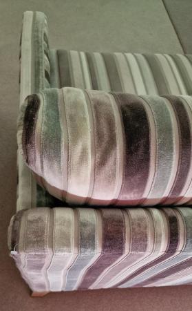 Image 4 of Three seater sofa Sofa 3-seater in colour striped fabric