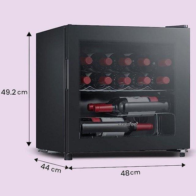 Preview of the first image of COMFEE TABLE TOP WINE COOLER-46L-BLACK-14 BOTTLES-NEW.