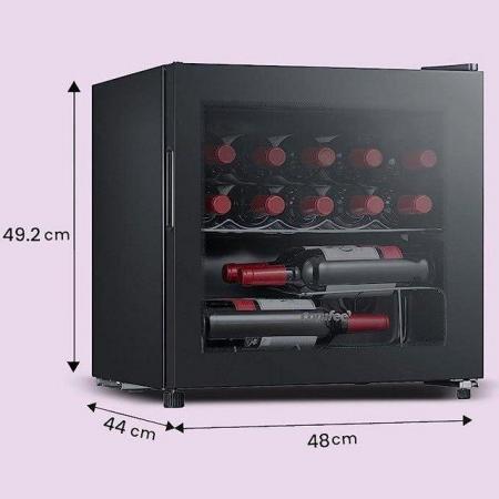 Image 1 of COMFEE TABLE TOP WINE COOLER-46L-BLACK-14 BOTTLES-NEW