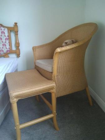Image 2 of Lloyd Loom Chair and Foot rest
